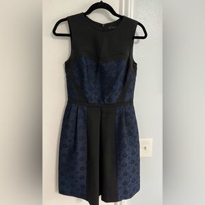 Coast Blue And Black Party Dress Size 10 Uk, 6 Us